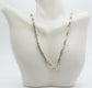 Vintage 925 Sterling Silver Tube Bead Necklace, 17.0 inches - 31.8g