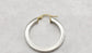 Milor 14k White Gold Ladies 25mm Hoop Earrings - 4.6g