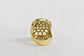 Vintage Burdick Co. 14k Yellow Gold Peridot Cluster Ring, Size 7 - 8.2g