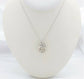 14k White Gold Kaynar Mother & Child Charm Necklace