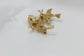 Vintage 14k Yellow Gold Birds & Pearl Nest Brooch Pin - 8.0g