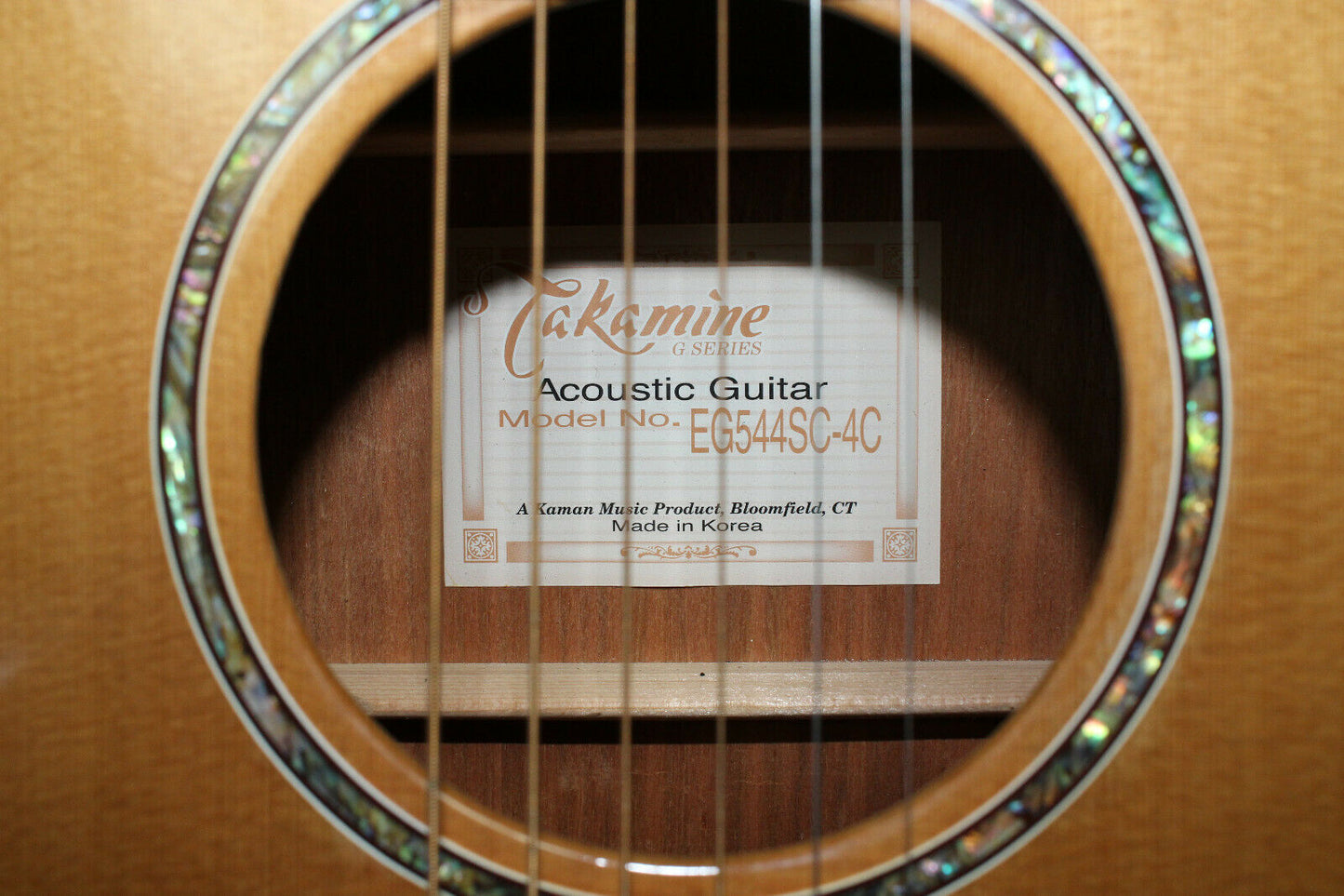 Takamine G-Series Model EG544SC-4C Acoustic/Electric Guitar