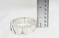 Vintage Dulce Mexico Sterling Silver & 14k Gold Cuff Bracelet, 6.5 inches - 60.7g