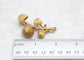 Vintage 18k Yellow Gold Mushroom Brooch w/ Diamond, Ruby, Emerald & Sapphire - 15.3g