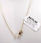 NEW 14k Yellow Gold Heart Shaped Pendant Necklace with Rubies & Diamonds, 18 inches - 3.3g