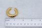 Milor 14k Yellow Gold Ladies 37mm Hoop Earrings - 10.6g