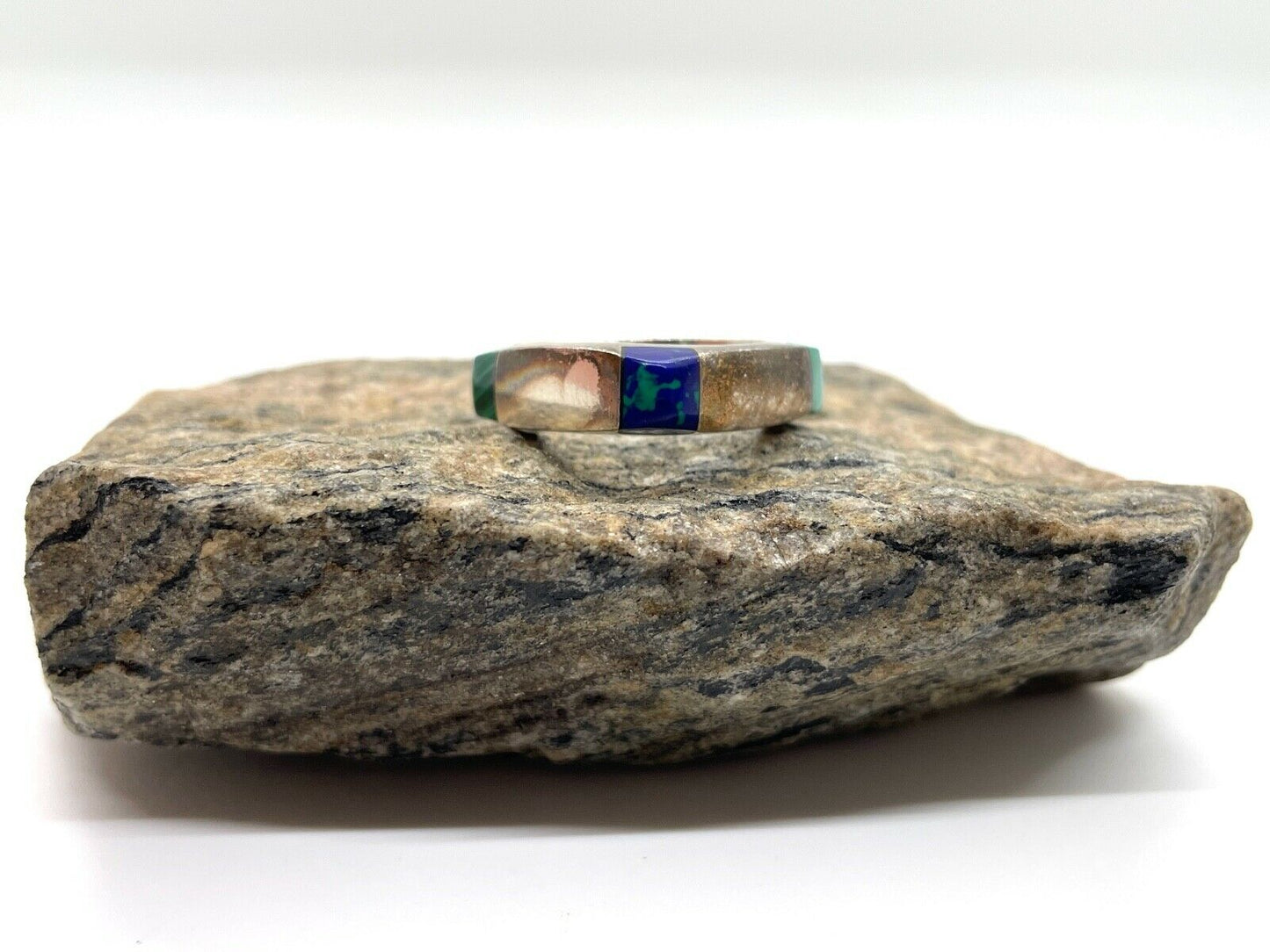 Sterling Silver Squared Ring, Size 7 - 9.8g