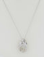 14k White Gold Kaynar Mother & Child Charm Necklace