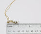 14k Yellow Gold Diamond Pendant Necklace, 18 inches - 4.6g