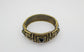 Judith Leiber Gold Toned Bracelet with Swarovski Crystals & Black Enamel, 6 to 7 inches -  98.4g
