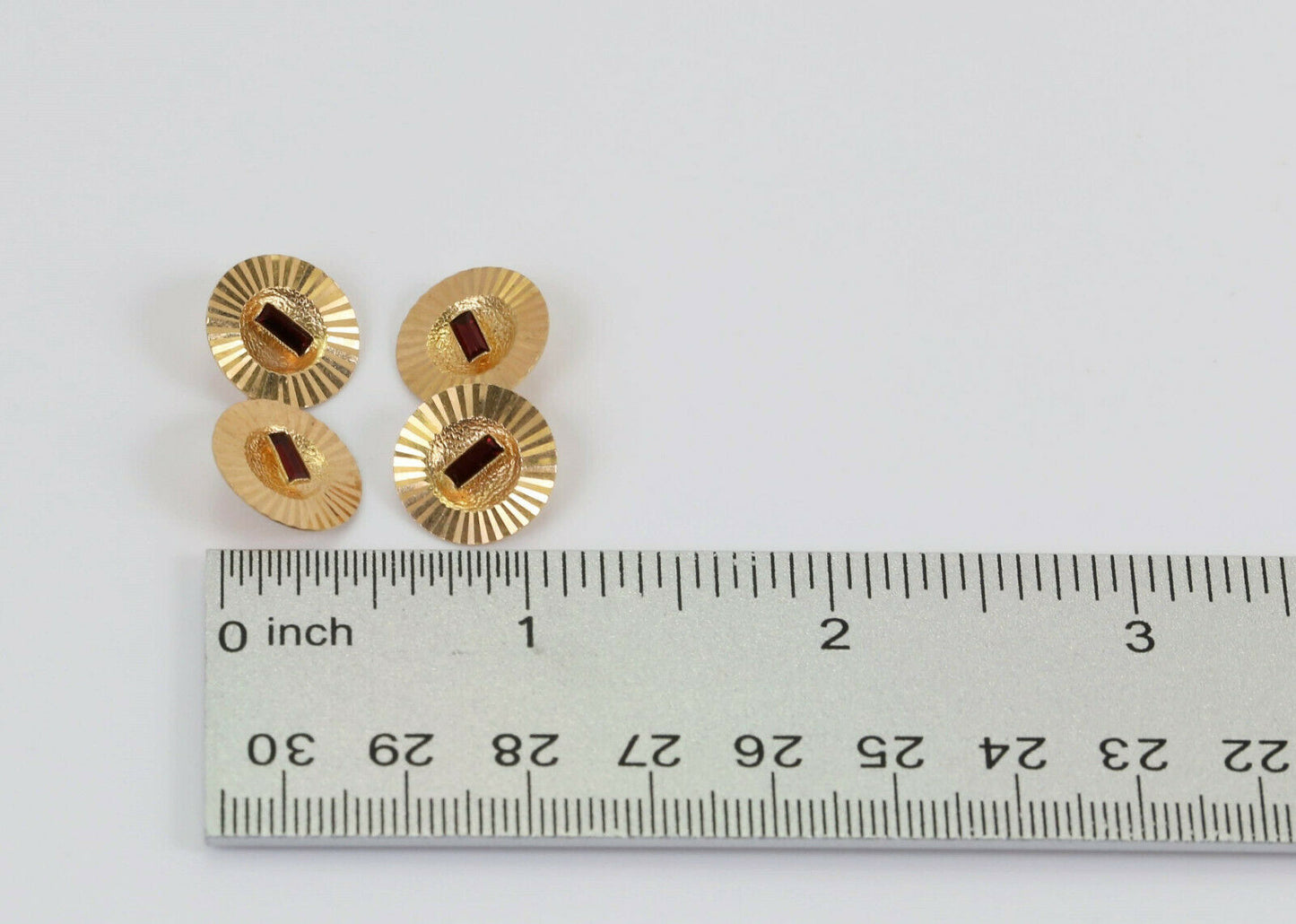 Antique 18k Gold Art Noveau Cufflinks - 6.2g