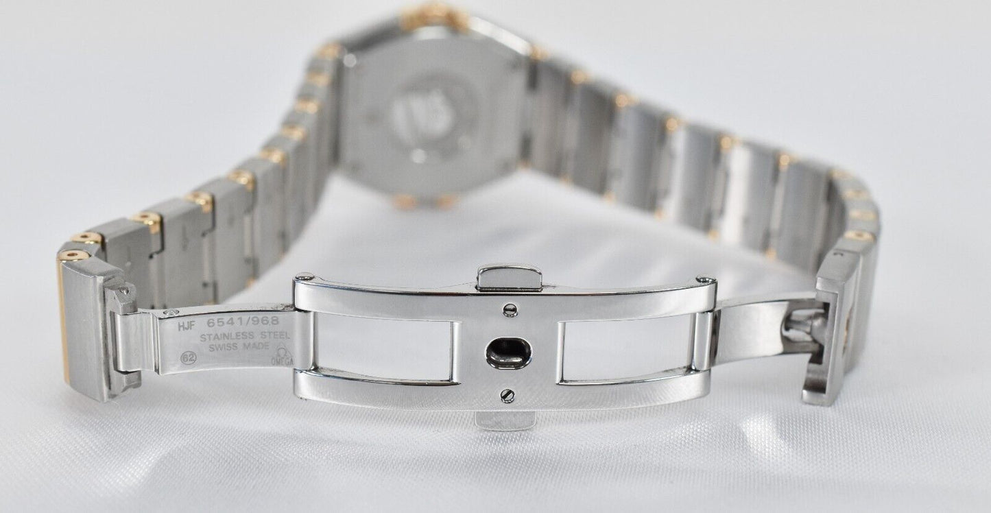 Omega Constellation Quartz 24mm Gold Diamond Ladies Watch 123.20.21.30.55.007