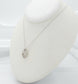 14k White Gold Kaynar Mother & Child Charm Necklace