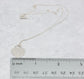 Tiffany & Co. Sterling Silver "I Love You" Heart Pendant Necklace, 16 inches - 3.3g