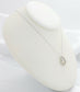 14k White Gold Kaynar Mother & Child Charm Necklace