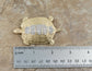 14k Yellow Gold Diamond Turtle Pendant - 26.1g