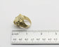 14k Yellow Gold Feline Diamond Ring, Size 7.5 - 22.1g