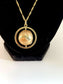 14k Yellow Gold Spinning Globe Charm Necklace, 20 inches - 11.4g