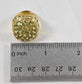 Vintage Burdick Co. 14k Yellow Gold Peridot Cluster Ring, Size 7 - 8.2g