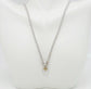 Judith Ripka Sterling Silver & 18k Yellow Gold Heart Necklace, 16.0 inches - 12.9g