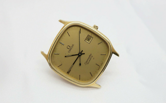 Vintage Omega Seamaster 14k Yellow Gold Quartz Watch, Model 1430 - 23.0g