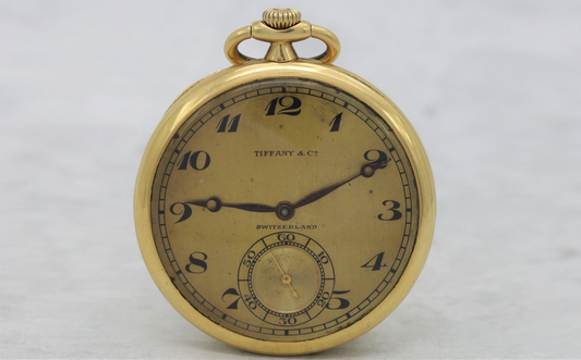 Vintage Tiffany & Co. 18k Yellow Gold Pocket Watch