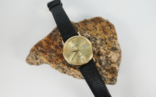 Geneve 14k Yellow Gold Quartz 33mm Watch