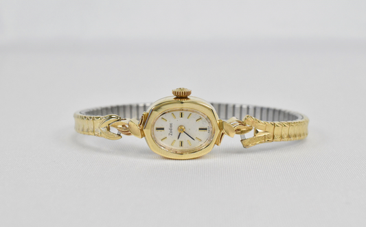 Vintage Zodiac 14k Yellow Gold 14mm Watch